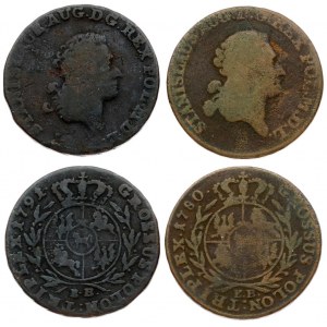 Poland 3 Groszy 1780EB & 1791EB Stanislaus Augustus(1764-1795). Averse: Head right. Averse Legend...