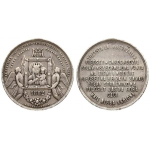 Poland Medal 1882 commemorating the Jubilee of the Miraculous Picture of Our Lady of Czestochowa min