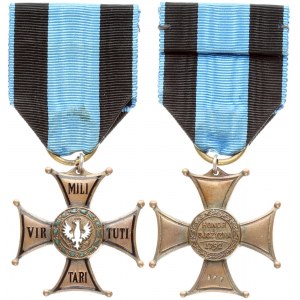 Poland Cross 1921 of the Military Order of Virtuti Militari (class V). Knight's Cross. VIR...