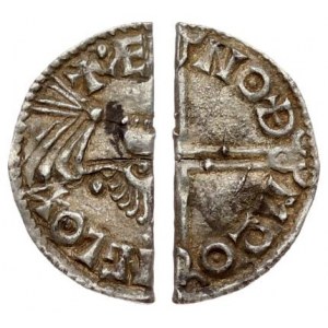 Great Britain British Anglo-Saxon 1/2 Penny (978) Aethelred II(978-1016). Lincoln. Long cross type...