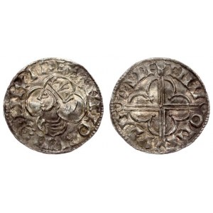 Great Britain 1 Penny (1016). Cnut (1016-1035). Penny; quatrefoil type. Cambridge; Aelfwine...