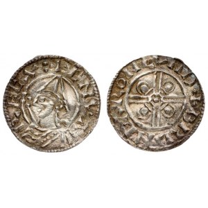 Great Britain 1 Penny (1016). Cnut (1016-1035). Penny; helmet type. London; Mzm. Eadwold...