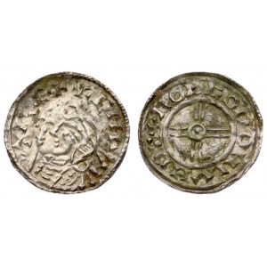 Great Britain 1 Penny (1029). Cnut (1016-1035). Penny; around 1029-1035 London. Short cross penny...