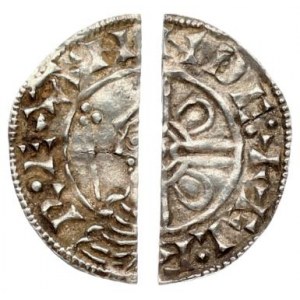 Great Britain 1/2 Penny (1016). Cnut (1016-1035). Penny; Helmet type; Shaftesbury. Æthelric. 1.06g...