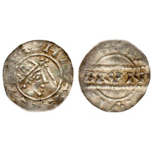 Netherlands Friesland 1 Denar (1038) Bruno III(1038-1057). Kr. Head v. King HEINRICH III. m...