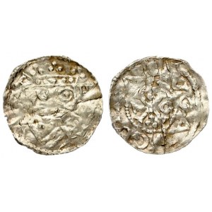 Germany AUGSBURG 1 Denar (1009) Heinrich II(1002-1024). Denar 1009/1024. Av:REX ...