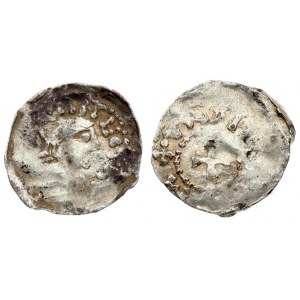 Netherlands  MAASTRICHT 1 Denar (1024). Henry II (1002-1024). Imperial Mint. Av:  [+ H] EINRICV ...