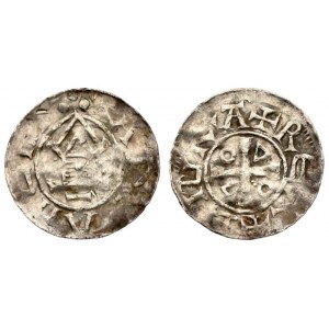 Germany Goslar 1 Denar (983) Imperial Mint. Otto III. (983-1003). Otto Adelheid Pfennig. Av: [ATE...