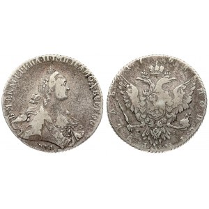 Russia 1 Rouble 1768 ММД-EI Moscow. Catherine II (1762-1796). Averse: Crowned bust right. Reverse...