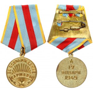 Russia USSR Medal 1945  For the Liberation of Warsaw ...