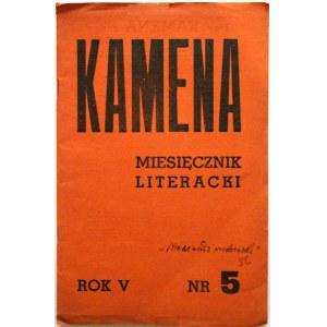 KAMENA. Chełm lubelski, styczeń 1938. Rok V. nr 5 (45). s. paginowane od 81 do 100