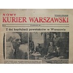 NOWY KURIER WARSZAWSKI. Wydanie Specjalne. W-wa, 28 października 1944. Rok VI. Format 31/46 cm. s. 4