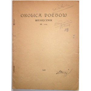 OKOLICA POETÓW. Ostrzeszów Wielkopolski , 15 stycznia 1936. Rok II. Nr 1 (10). Format 18/24 cm. s. 24. Brosz