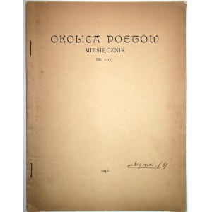 OKOLICA POETÓW. Ostrzeszów Wielkopolski, 15 lutego 1936. Rok II. Nr 2 (11).Format jw. s. 24. Brosz. wyd.