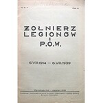 ŻOŁNIERZ LEGIONÓW i P.O.W. 6.VIII.1914 - 6.VIII.1939. W-wa, maj - sierpień 1939. Rok III. Nr 3 i 4. Wyd