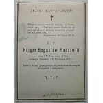 [RADZIWIŁŁOWIE]. Zespół obrazków funeralnych związanych z rodziną Książąt Radziwiłlów