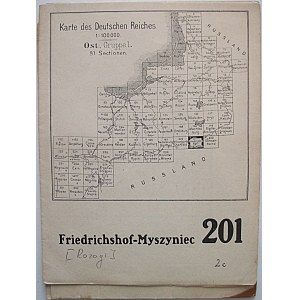FRIEDRICHSHOF [ROZOGI] - MYSZYNIEC. 201. Karte des Deutschen Reiches. [Berlin] 1915