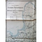 [MAPA POŁĄCZEŃ KOLEJOWYCH]. Eisenbahn - Übersichtskarte der Mil. General - Direktion der Eisenbahnen Warschau