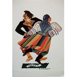 STRYJEŃSKA ZOFIA. Polish Dances -7. Oberek. Jeden karnet, tekst polski, bez daty. Pozostałe dane jak wyżej