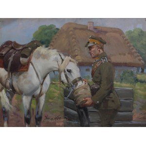 Jerzy Kossak, Ułan pojący konia