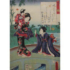 Utagawa Kunisada, Na moście