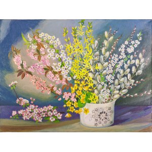 Bogumiła Ciosek (Ur.1938), Wiosenne kwiaty, 2019