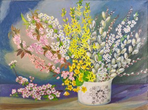Bogumiła Ciosek (Ur.1938), Wiosenne kwiaty, 2019