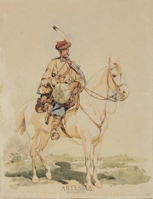 Juliusz Kossak (1824-1899), Trębacz 13 pułku ułanów galicyjskich, ok.1866