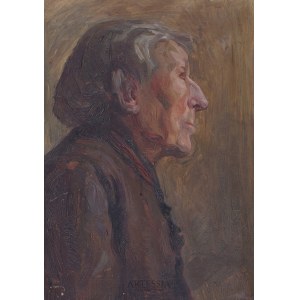 Leontyna Płonczyńska (1894-1959), Štúdia portrétu Dedova hlava, 1916