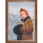 Zygmunt Nirnstein (1894-1969), Dievča so zajacom na pozadí Giewontu, 1940