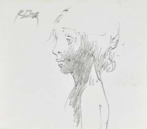 Roman Banaszewski (Ur. 1932), Szkic popiersia kobiety z lewego profilu