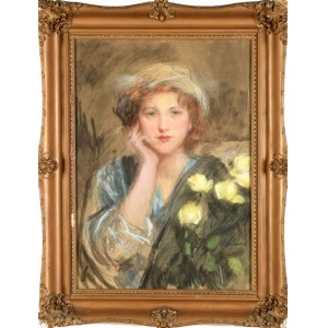 Axentowicz Teodor (1859-1938) Dziewczyna z różami