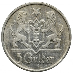 Free City of Danzig, 5 gulden 1923