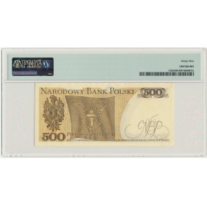 500 złotych 1976 - AE - PMG 45 - bardzo rzadka seria