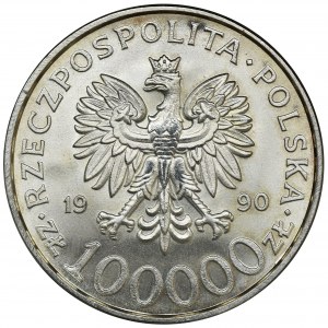 100.000 złotych 1990, Solidarność - TYP A