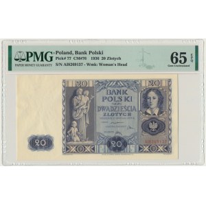 20 złotych 1936 - AI - PMG 65 EPQ