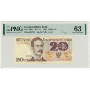 20 złotych 1982 - A - PMG 63