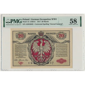 20 marek 1916 - Generał - PMG 58 - piękny egzemplarz