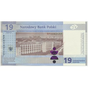 19 złotych 2019 - 100 - lecie powstania PWPW - RP -