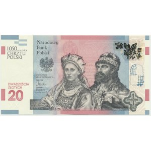 20 złotych 2015 - 1050 rocznica chrztu Polski