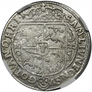 Zygmunt III Waza, Ort Bydgoszcz 1622 - PRV M - NGC AU55 - NIENOTOWANY