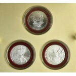 Kolekcja srebrnych monet uncjowych (10 szt.) - 270,82 Ag 999.