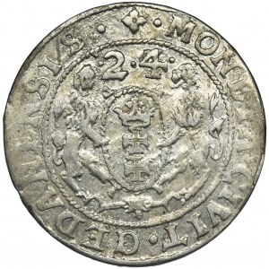 Sigismund III Vasa, 1/4 Thaler Danzig 1624/3 - PR•