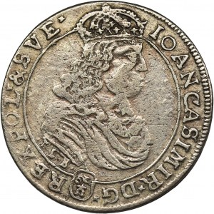 John II Casimir, 1/4 Thaler Bromberg 1668 TLB