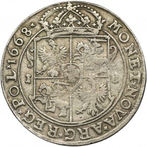 John II Casimir, 1/4 Thaler Bromberg 1668 TLB