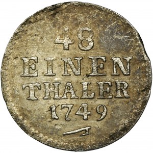 Augustus III of Poland, 1/48 Thaler Dresden 1749 FWôF