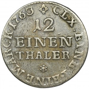 Friedrich Christian, 1/12 Thaler Dresden 1763 FWôF