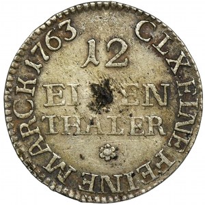 Augustus III of Poland, 1/12 Thaler Dresden 1763 FWôF