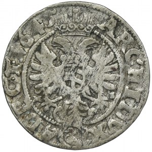 Śląsk, Ferdynand III, 3 Krajcary Wrocław 1643 MI