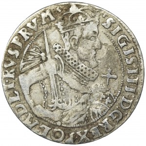 Sigismund III Vasa, 1/4 Thaler Bromberg 1624 - PRV M